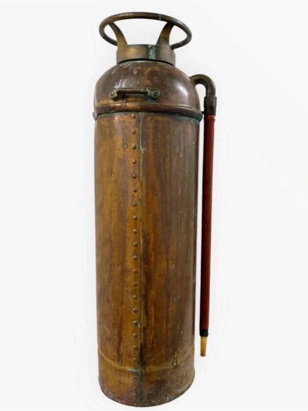 Antique Essanay Copper Soda Acid Fire Extinguisher Pyrene c1930-1935 2.5 Gal
